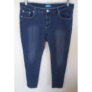 DKIN Skinny Jeans Size 14W Pocket Bling Ankle